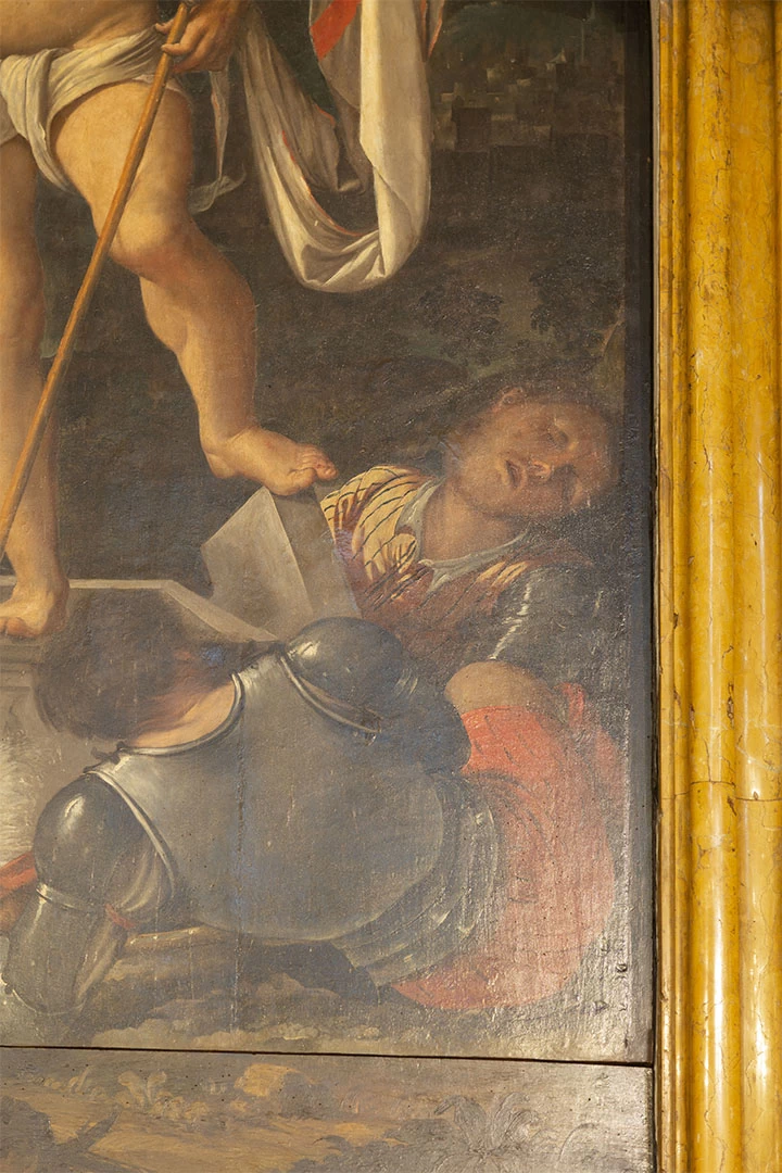 Il Romanino-348-Chiesa di san Giorgio, Capriolo, Brescia -Resurrezione di Cristo - dettaglio 1